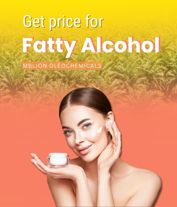 Palm based fatty alcohol price from Malaysia oleochemical market used in detergents cosmetics and surfactant manufacturing